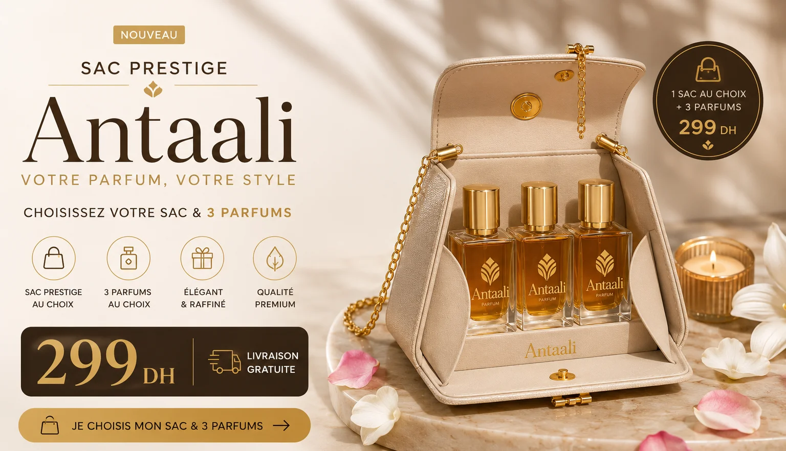 Sac Prestige — 3 Parfums 50ml